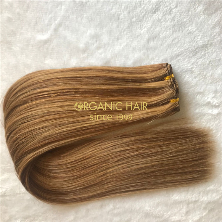 Customized piano#4/8 full cuticle hand tied wefts with affordable price A164